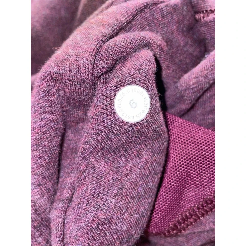 Lululemon Back To It Crew Sweatshirt Size 6 Long Sleeve Kangaroo Pocket Purple